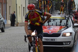 Cyclist 1 Tour Britain Silloth 2015